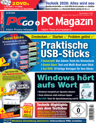 PC Magazin Print-Abo - Wählen Sie jetzt aus drei verschiedenen Varianten (DVD, Super Premium oder XXL)